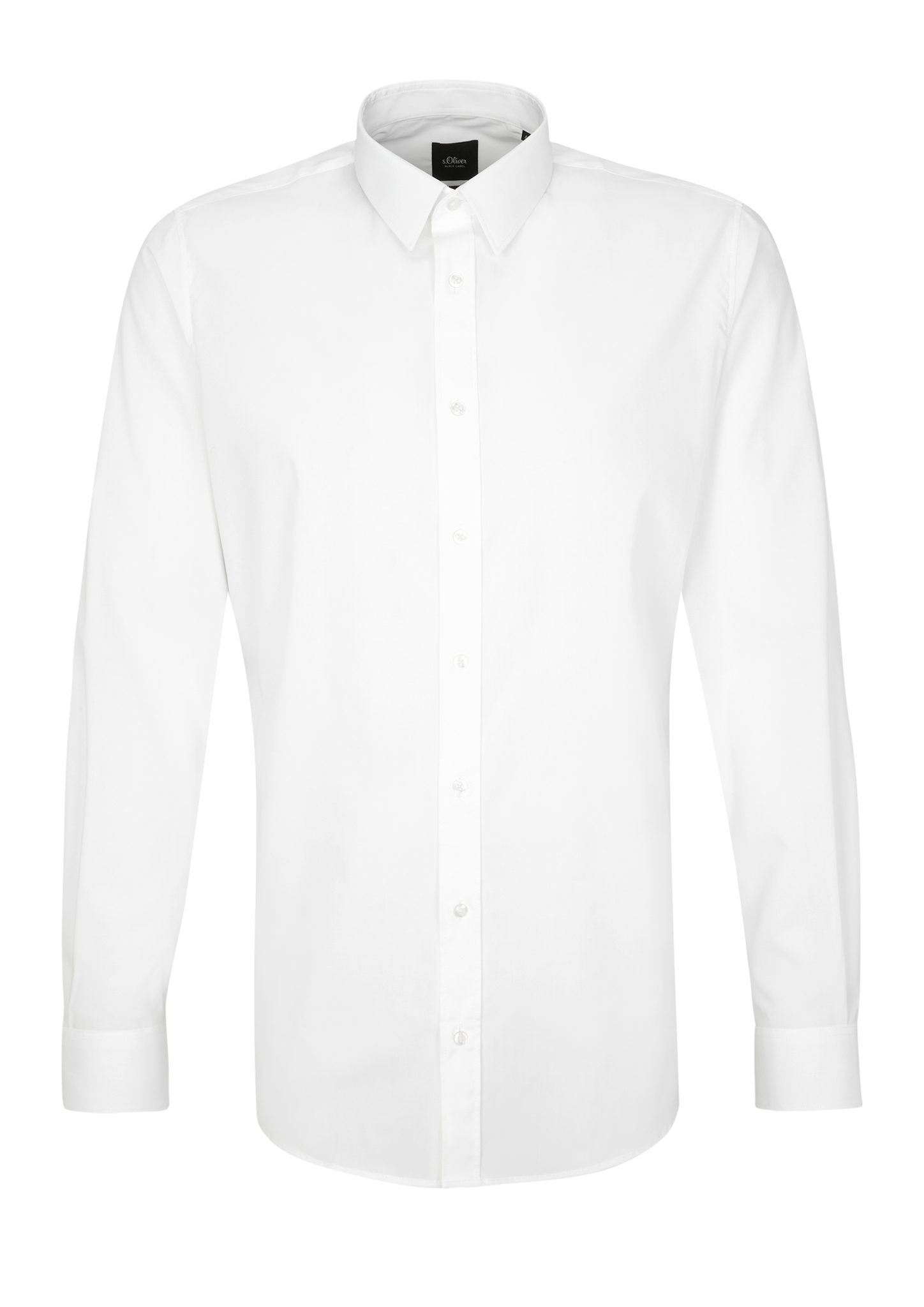 Slim: minimalistisch stretchoverhemd 