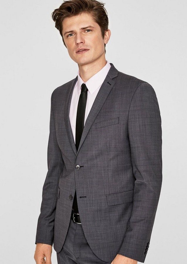 Men Tailored jackets & waistcoats | Slim Fit: jacket in blended new wool - SG42393