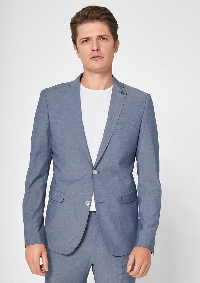 Men Tailored jackets & waistcoats | Slim Fit: end-on-end jacket - JI59565