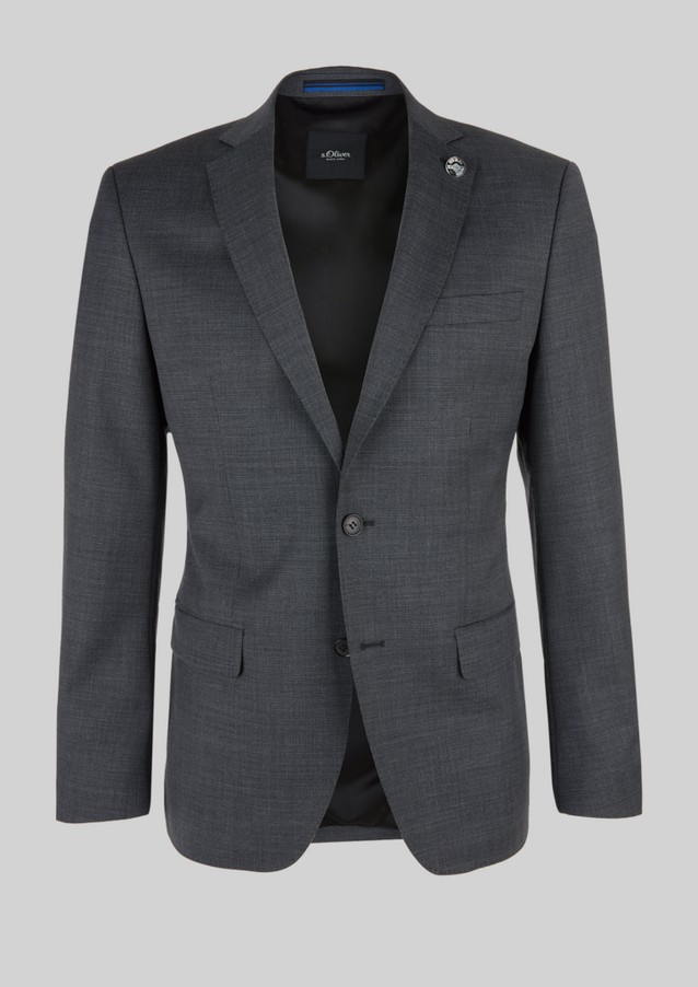 Men Tops | Regular: suit jacket in blended new wool - QB36082