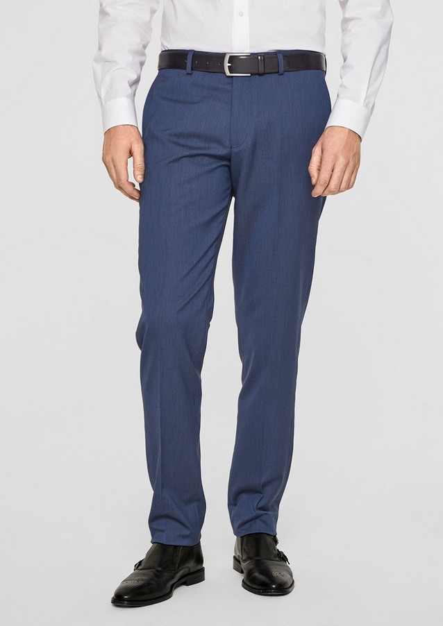 Men Trousers | Slim Fit: Suit trousers with stretch for comfort - GW20365