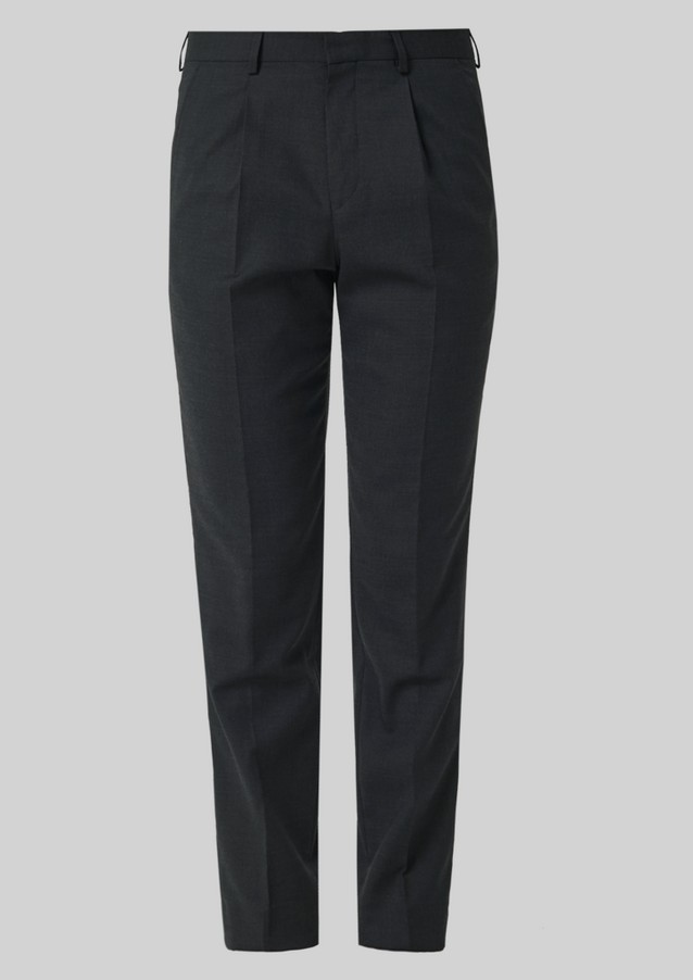 Men Trousers | Relaxed Fit: Suit trousers in a jersey look - QT86003