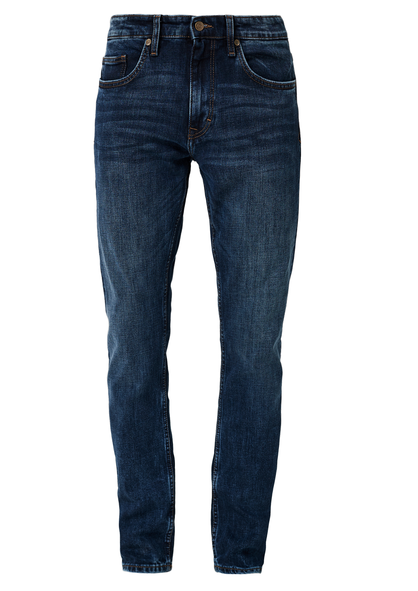 Men Slim straight leg denim with a five-pocket design - light denim stretch 4 | www.soliver.eu