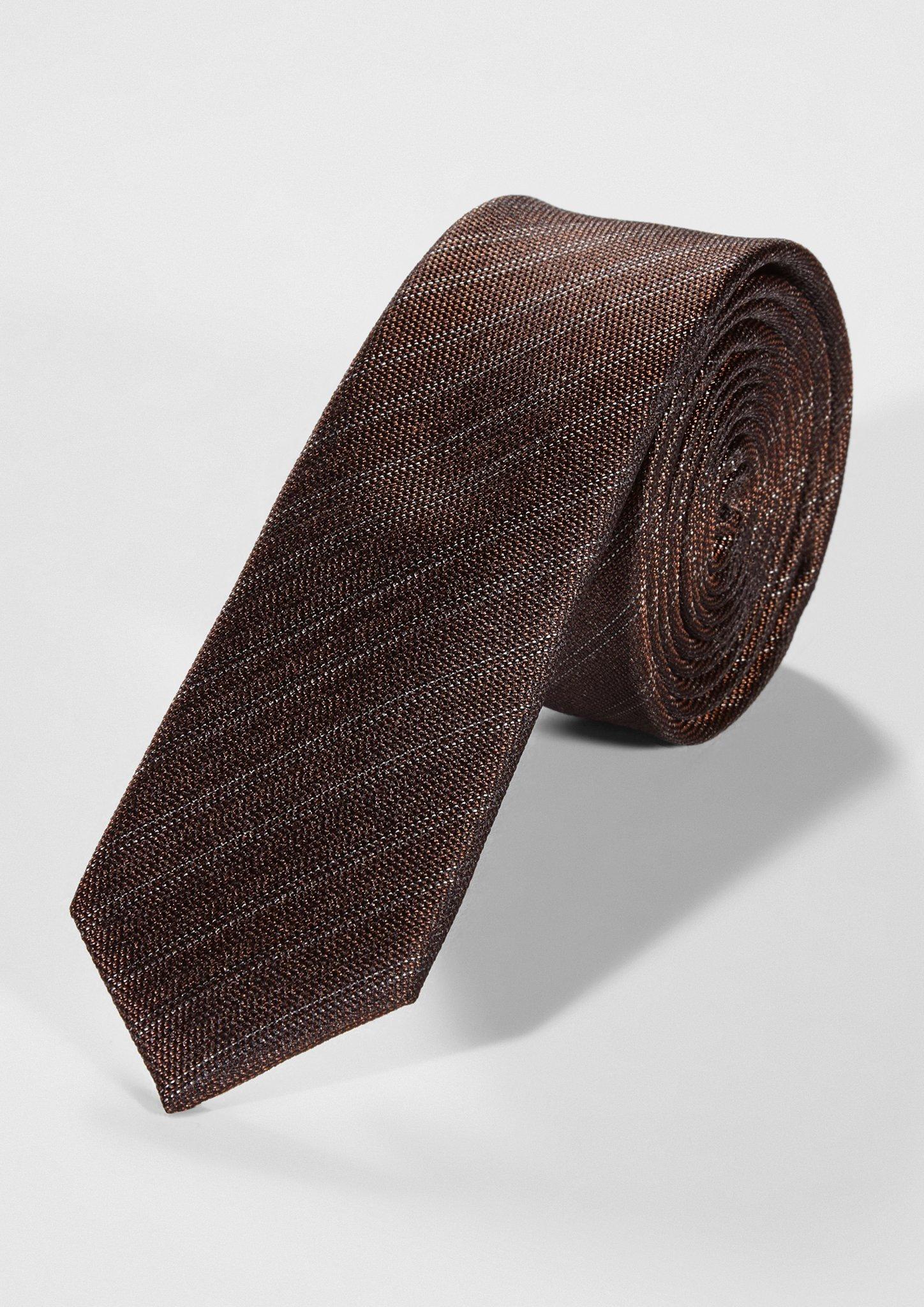 Gestreepte stropdas van zijde 