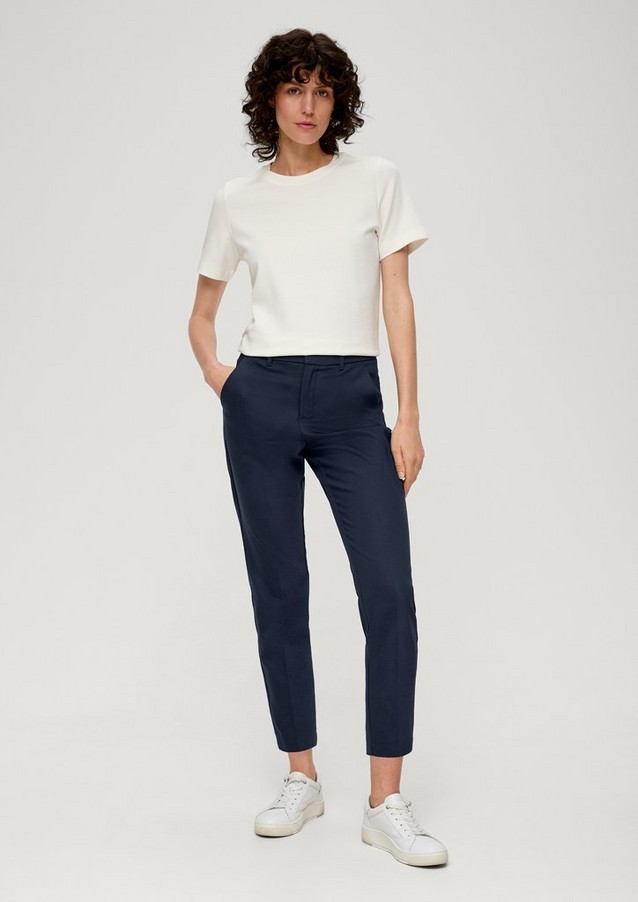 Women Trousers | Slim Fit: slim fit ankle-length trousers - PX74411