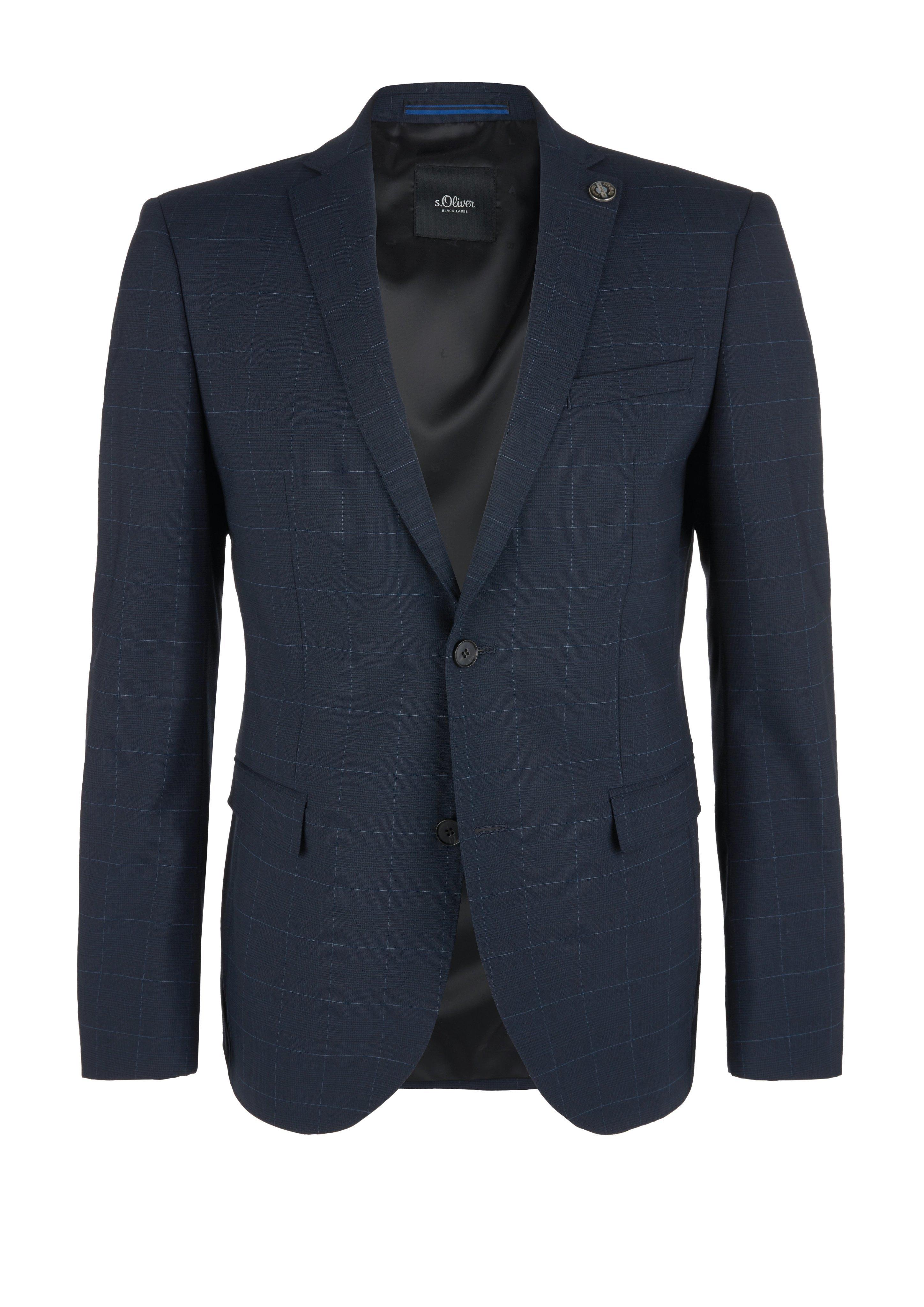 Slim&nbsp;: veston en laine vierge m&eacute;lang&eacute;e de s.Oliver