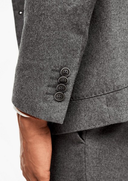 Men Tailored jackets & waistcoats | Slim: Fine flannel tailored jacket - CA79506