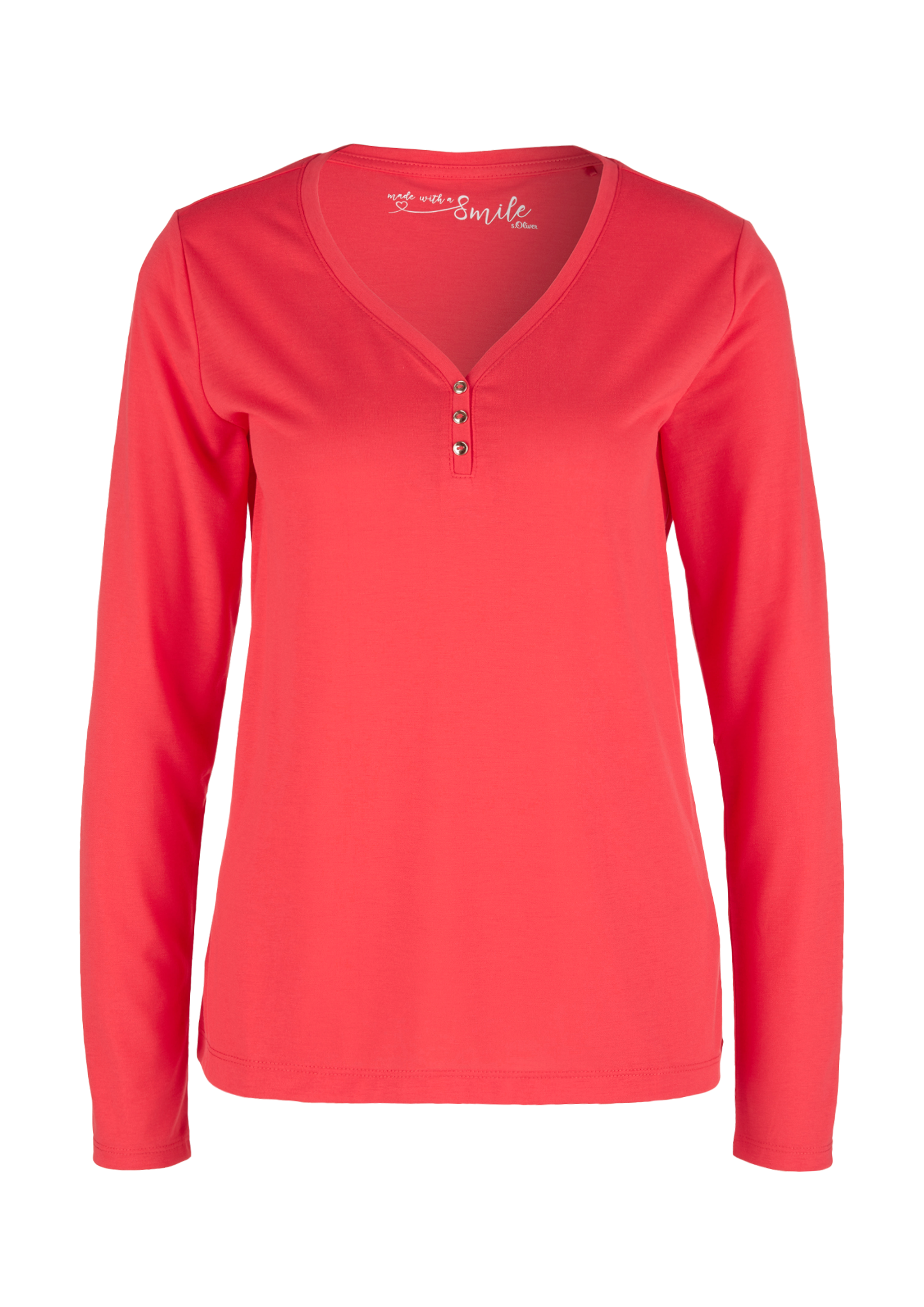 Tops T Shirts Blusen S Oliver Red Label Damen Langarmshirt Mit Gummizugsaum Bekleidung Cerocero Mx