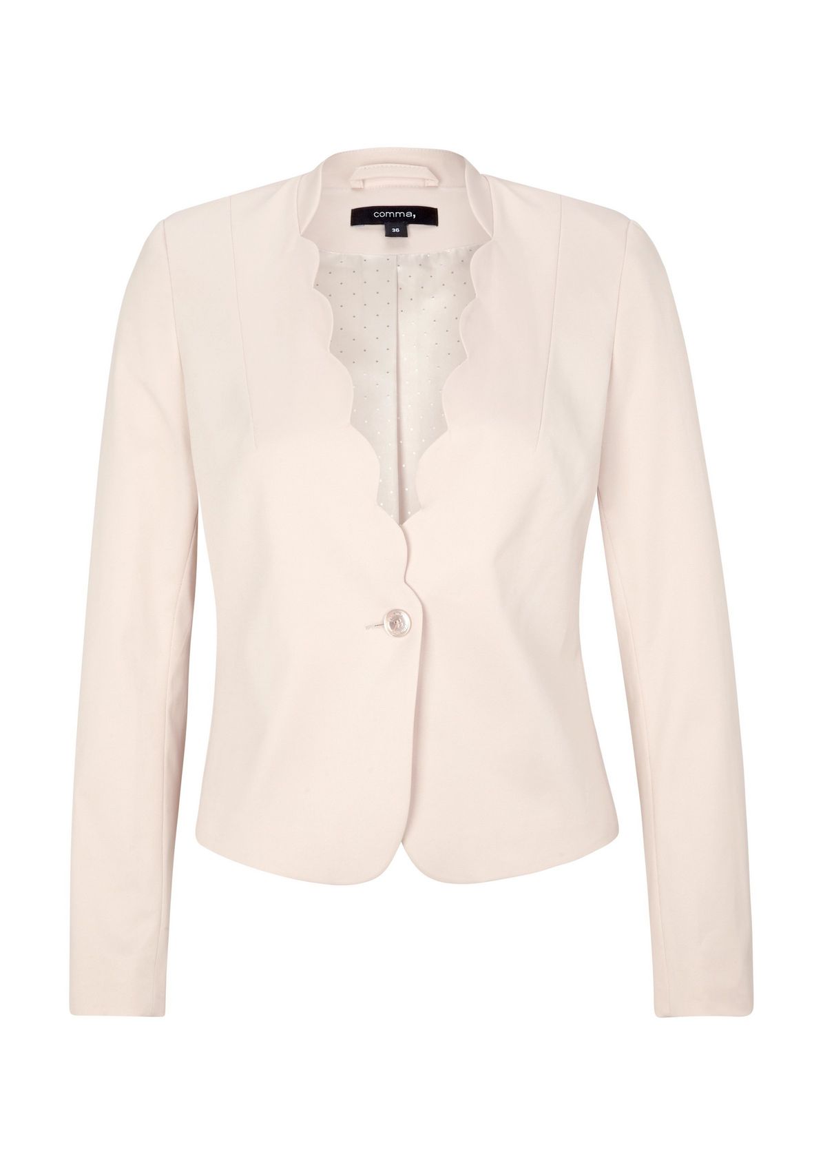 Cropped blazer with wavy edges from comma