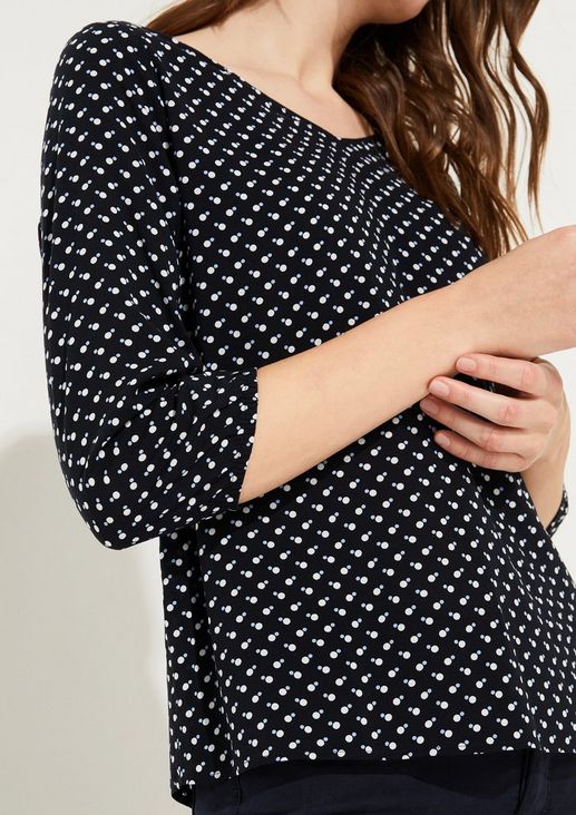 Lightweight tunic with an all-over print from comma