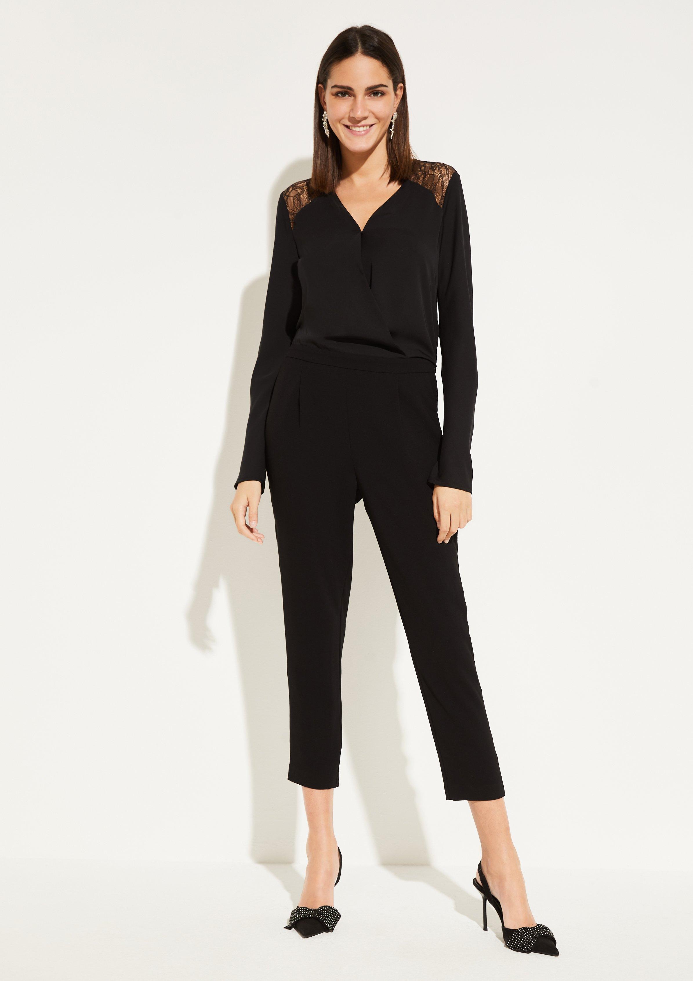 jumpsuit schwarz comma