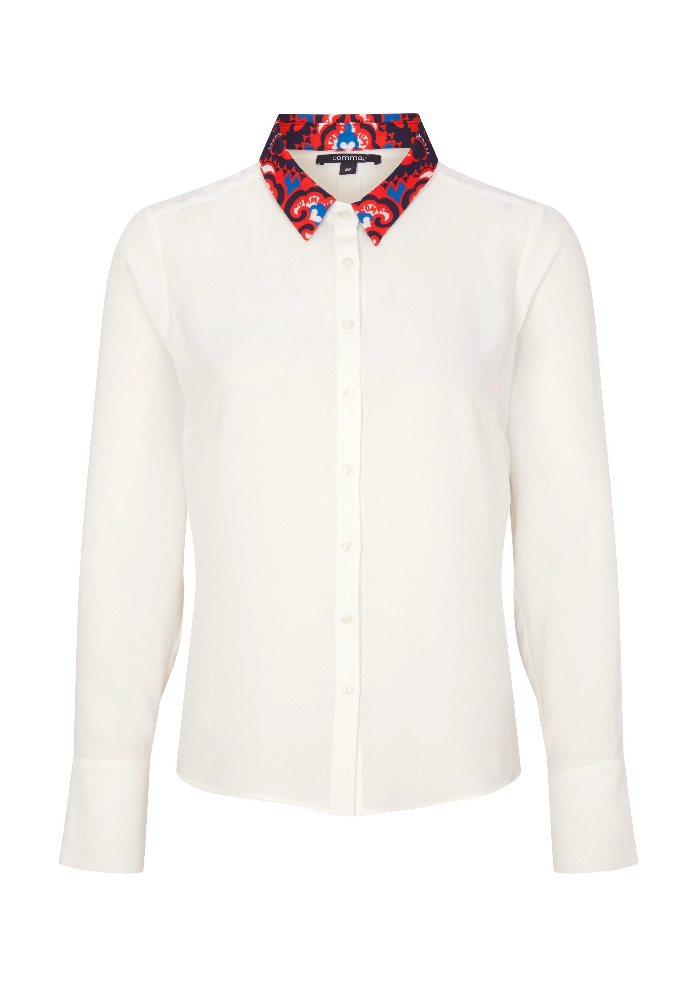 Comma Bluse Mit Abnehmbarem Kragen