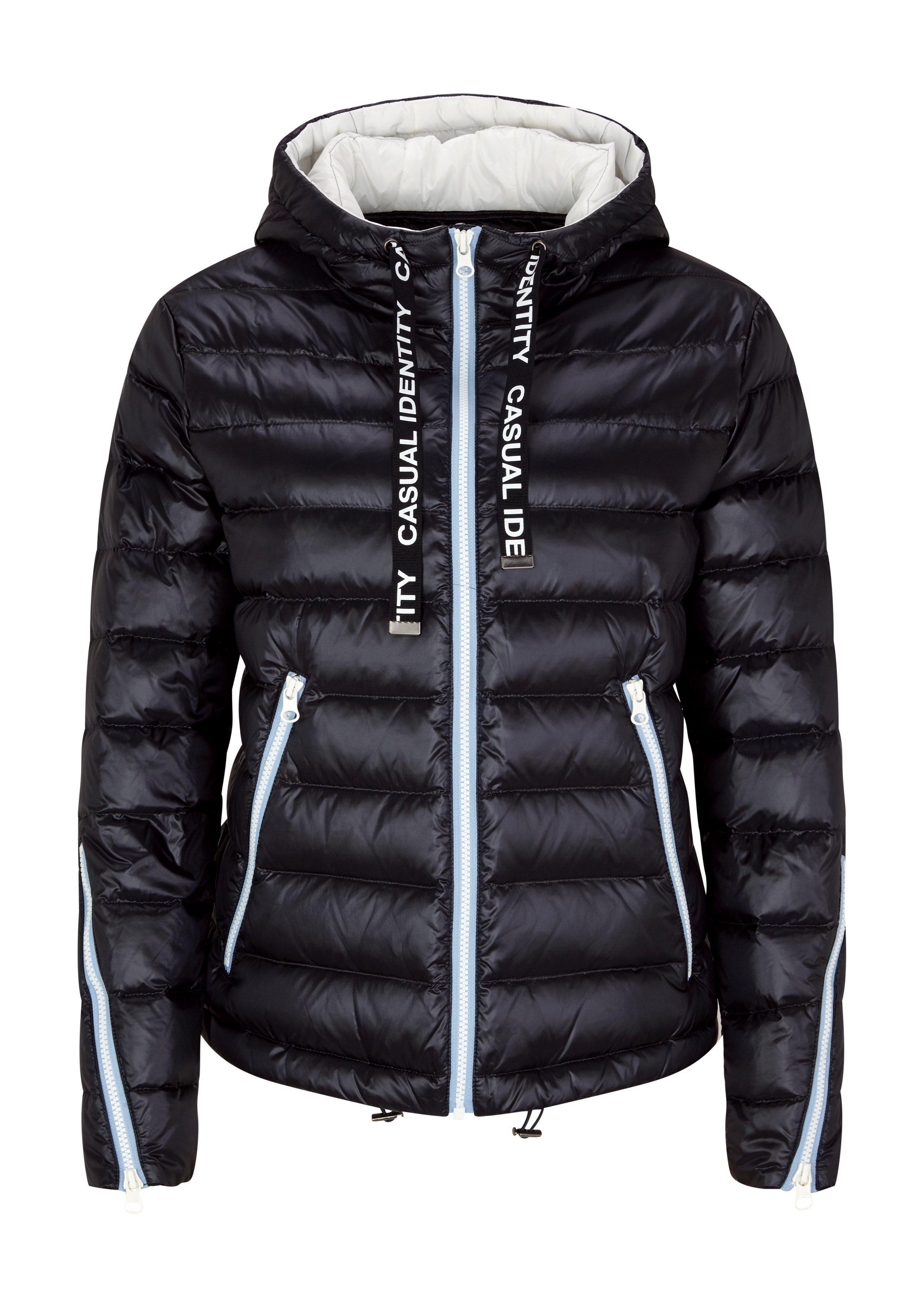 comma Light down jacket with contrasting details