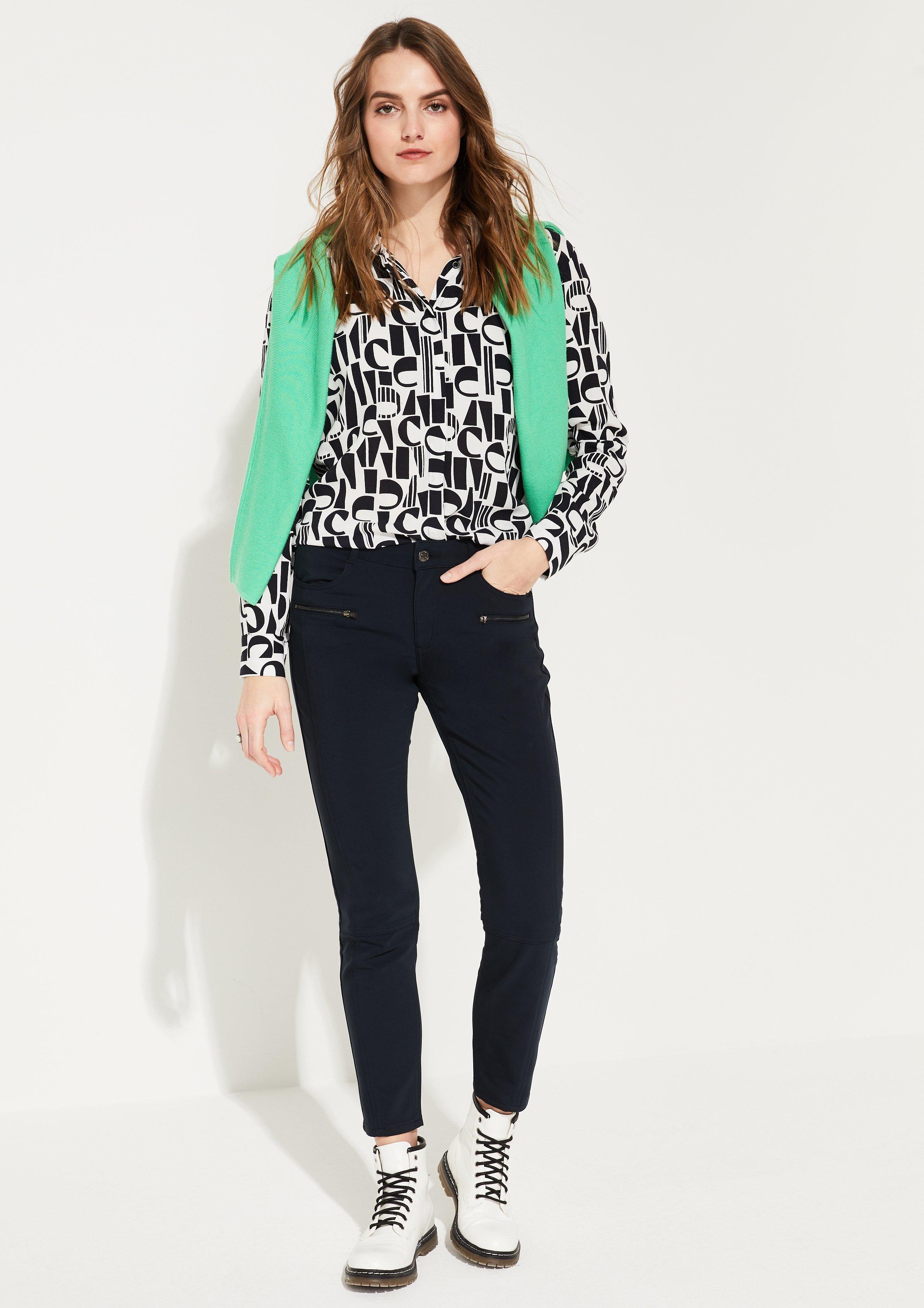 slim fit ankle trousers