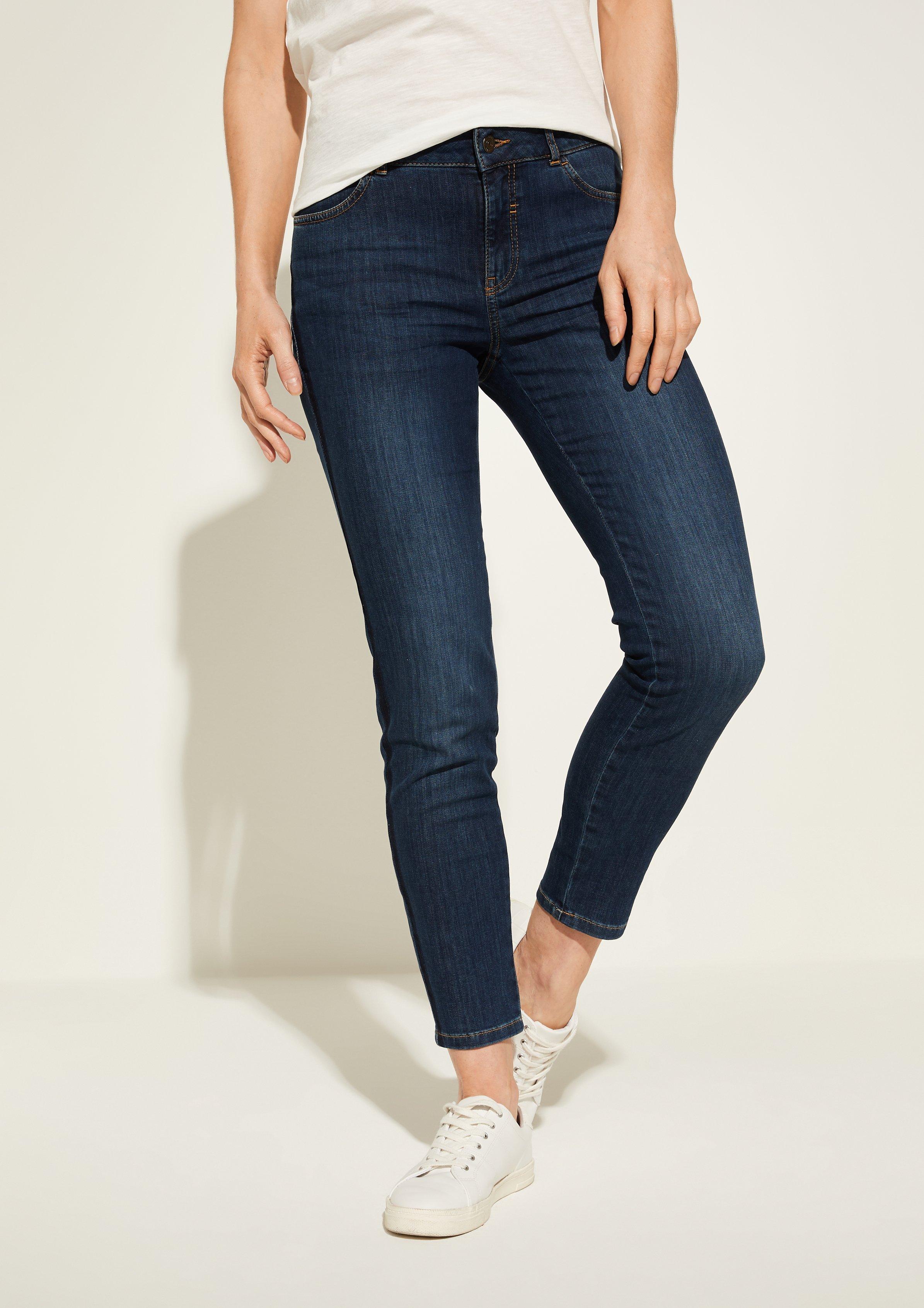 skinny fit cropped jeans