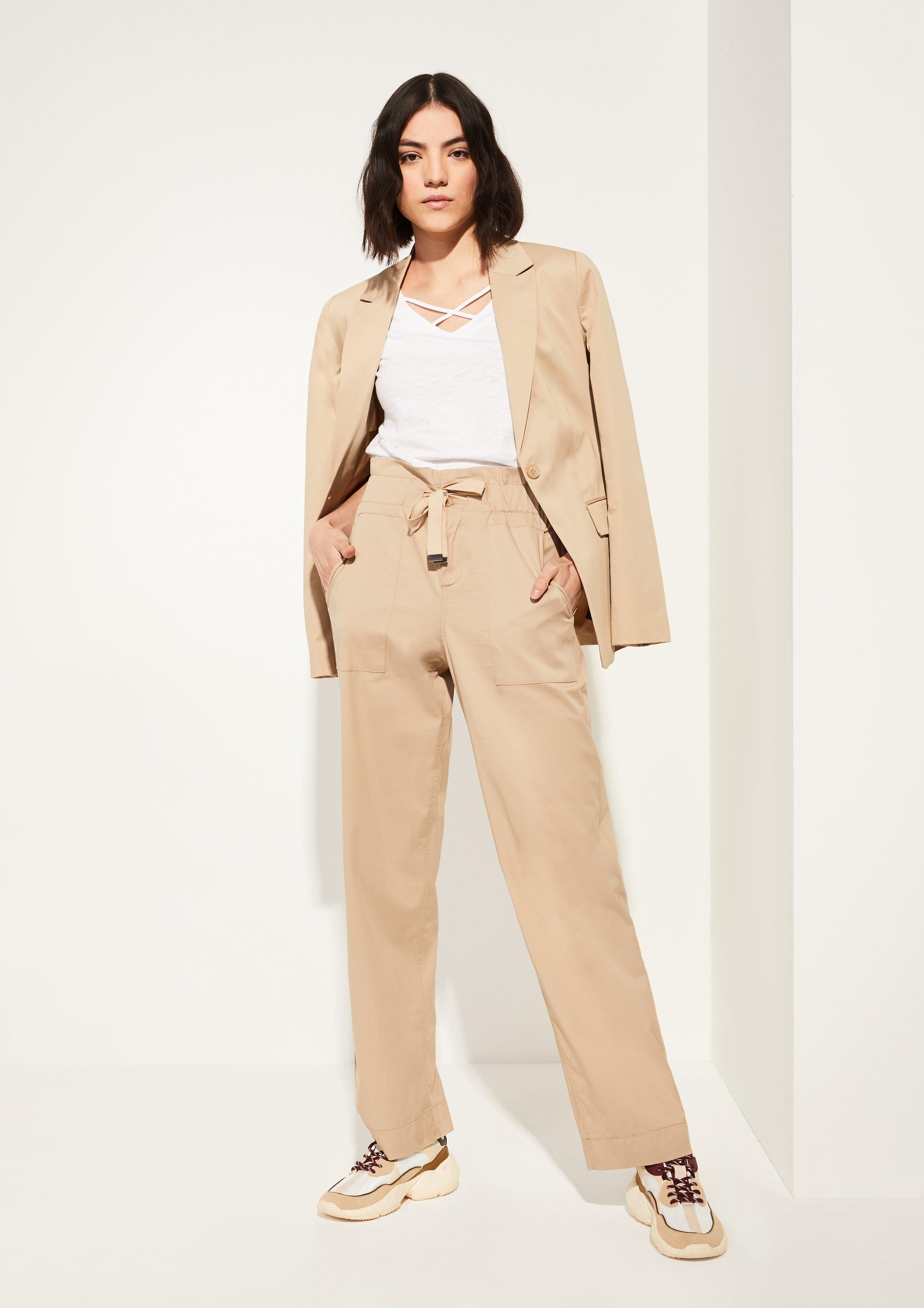 high waisted satin pants