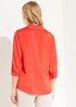 Satin blouse with a V-neckline from comma