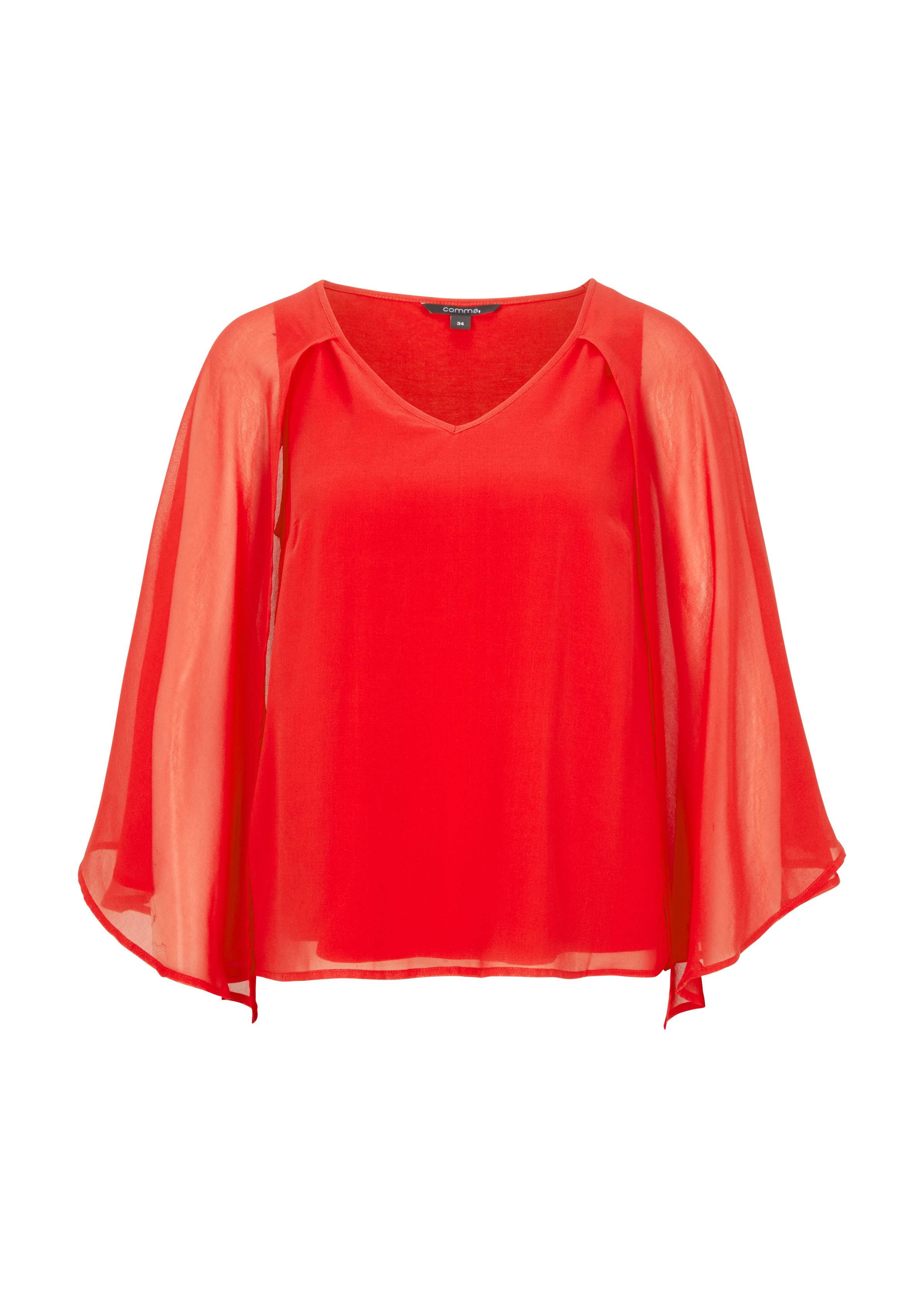 chiffon cape top
