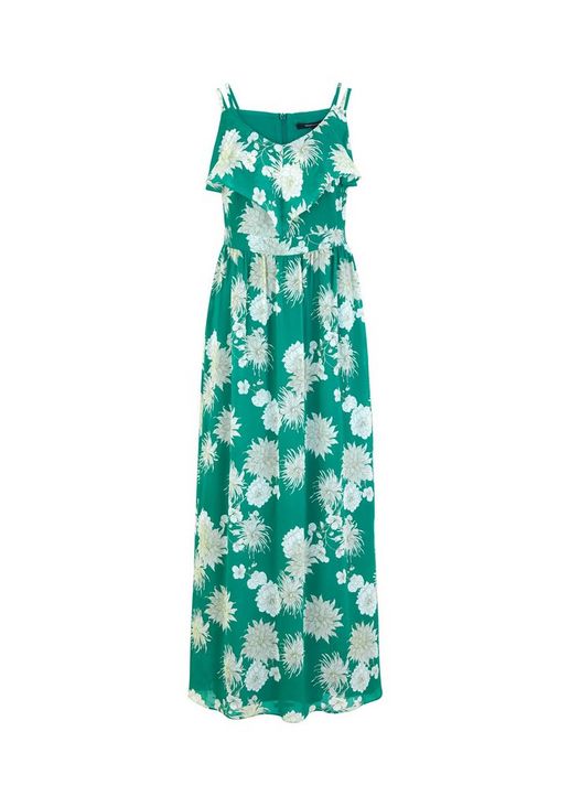 Long dress with a flounce neckline from comma