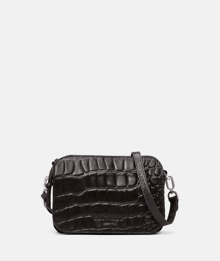 Shoulder bag with crocodile embossing from liebeskind