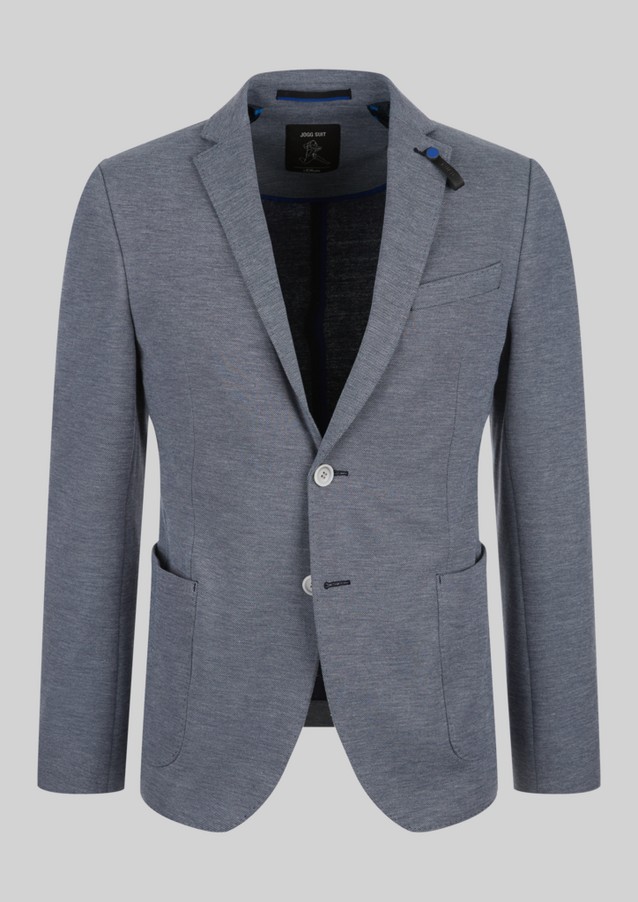 Men Business wear | Slim Fit: jacket with a piqué texture - QT87286