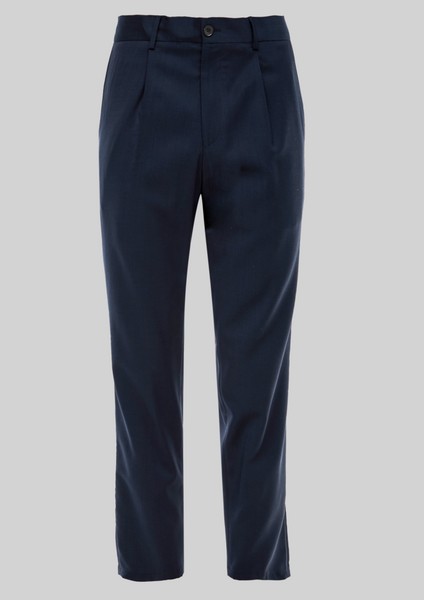 Men Trousers | Slim Fit: New wool trousers with waist pleats - FU21315
