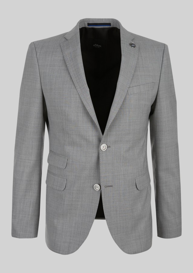Men Tailored jackets & waistcoats | Slim Fit: Sports jacket with new wool - AD23294