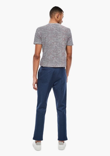 Men Trousers | Relaxed Fit: Twill trousers in blended linen - FF55450