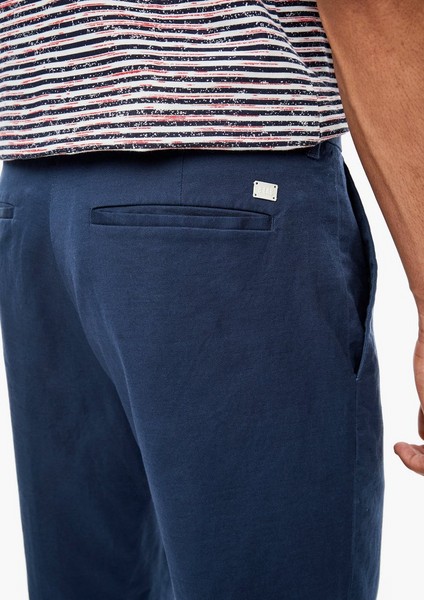 Men Trousers | Relaxed Fit: Twill trousers in blended linen - FF55450