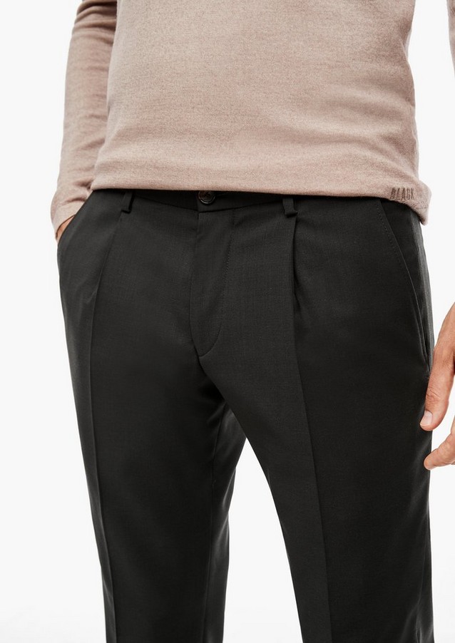 Men Trousers | Slim Fit: Trousers in a new wool blend - HW57131