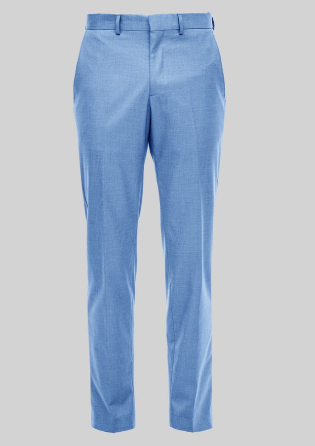 Men Trousers | Slim Fit: Woven fabric suit trousers - QW16970