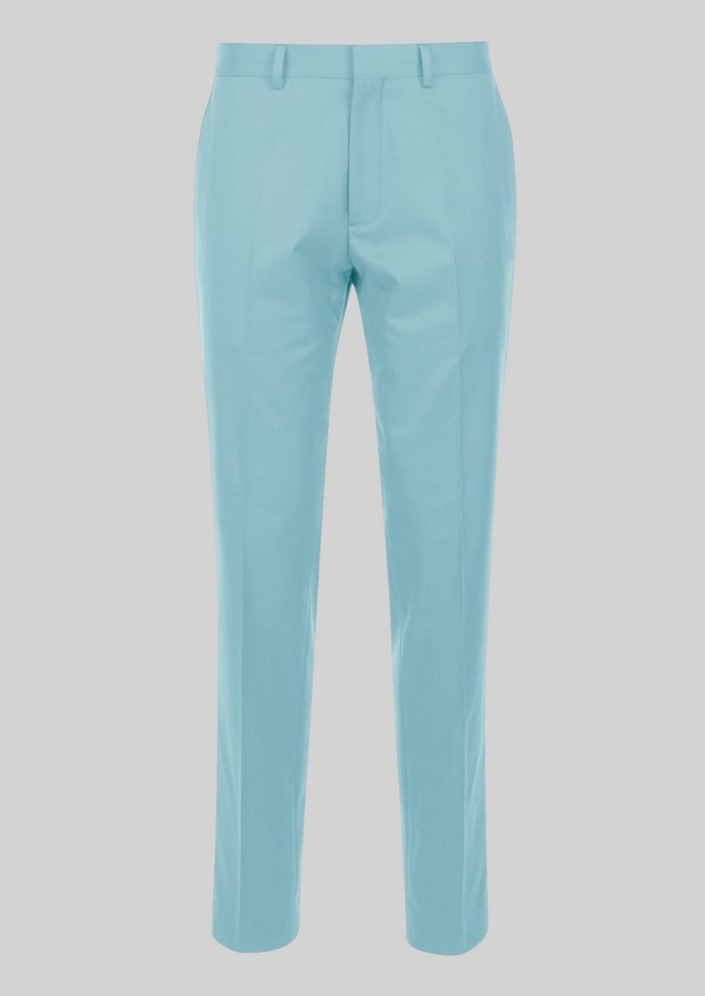 Men Trousers | Slim Fit: Woven fabric suit trousers - QW16970