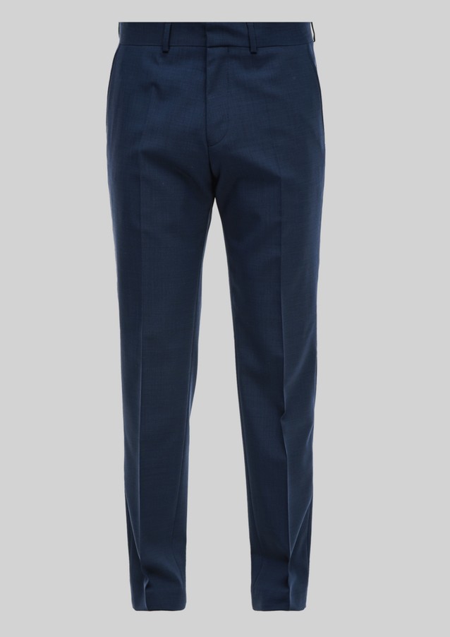 Men Trousers | Slim Fit: Trousers with new wool - NQ41122