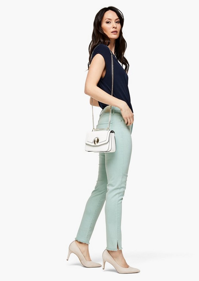 Women Jeans | Slim Fit: trousers with a decorative detail - GJ18128