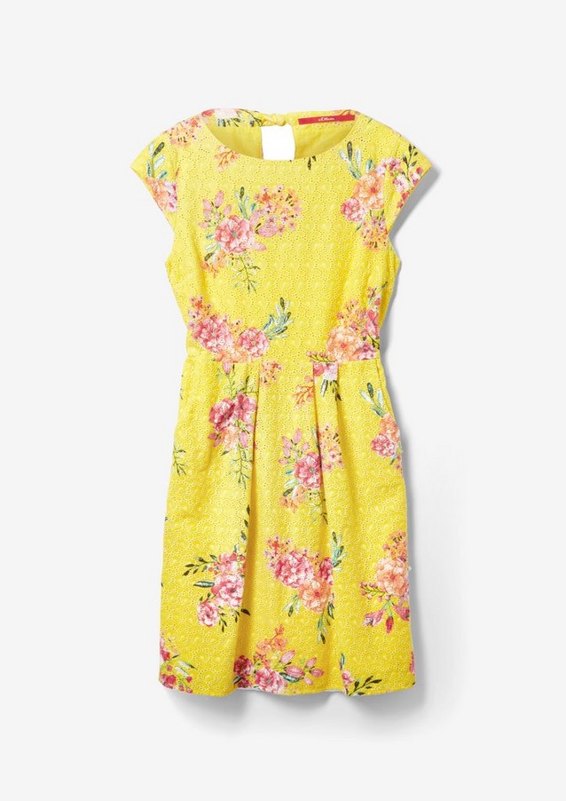 Damen Kleider | Kleid mit Blumenmuster - GK62161
