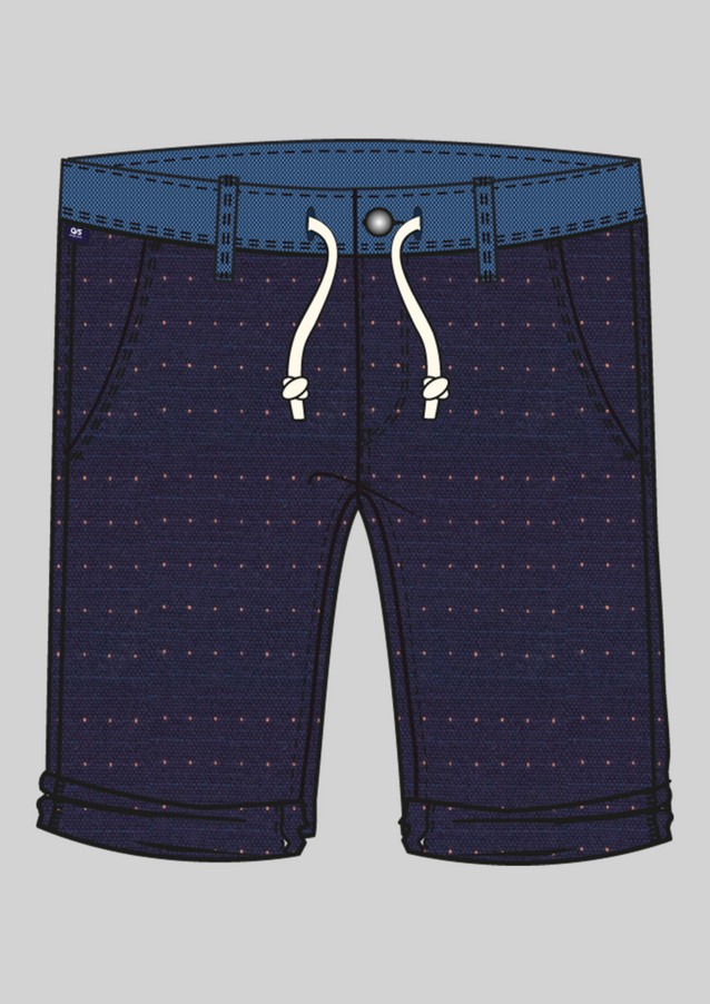 Hommes Shorts & Bermudas | Regular Fit : bermuda orné d'un motif tissé - FP23483