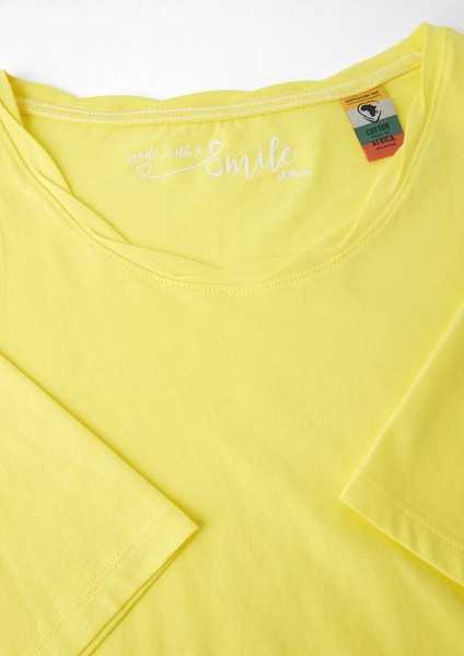 Femmes Shirts & tops | T-shirt en jersey unicolore - PT07969