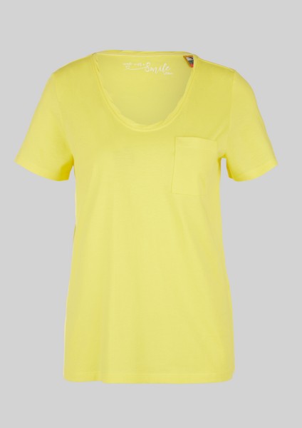 Damen Shirts & Tops | T-Shirt mit Brusttasche - ST36643