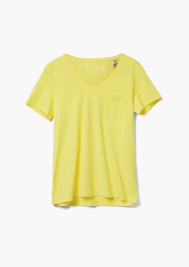 Damen Shirts & Tops | T-Shirt mit Brusttasche - ST36643