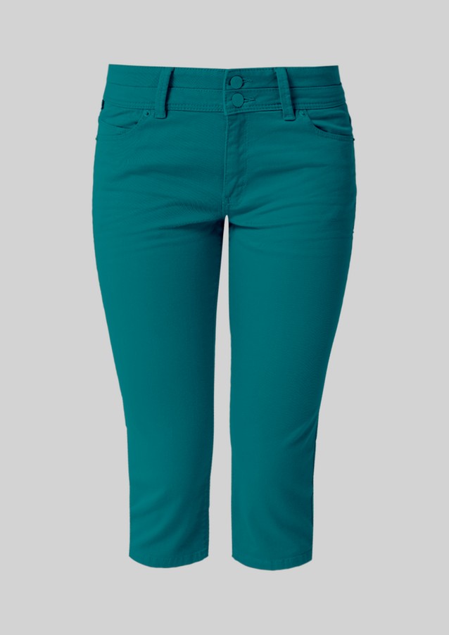 Women Shorts | Slim Fit: capri jeans with a saddle yoke - VS56215