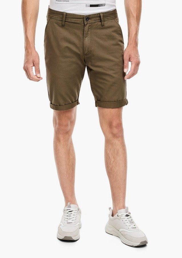 Men Bermuda Shorts | Regular Fit: Bermudas made of cotton - KI08595