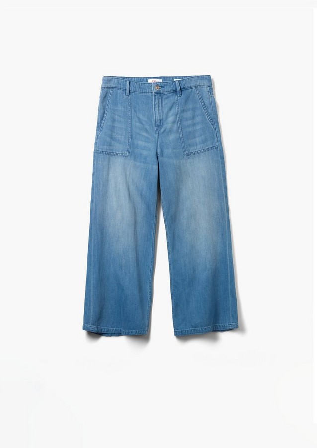 Damen Jeans | Jeans-Culotte aus Leinenmix - AE30110