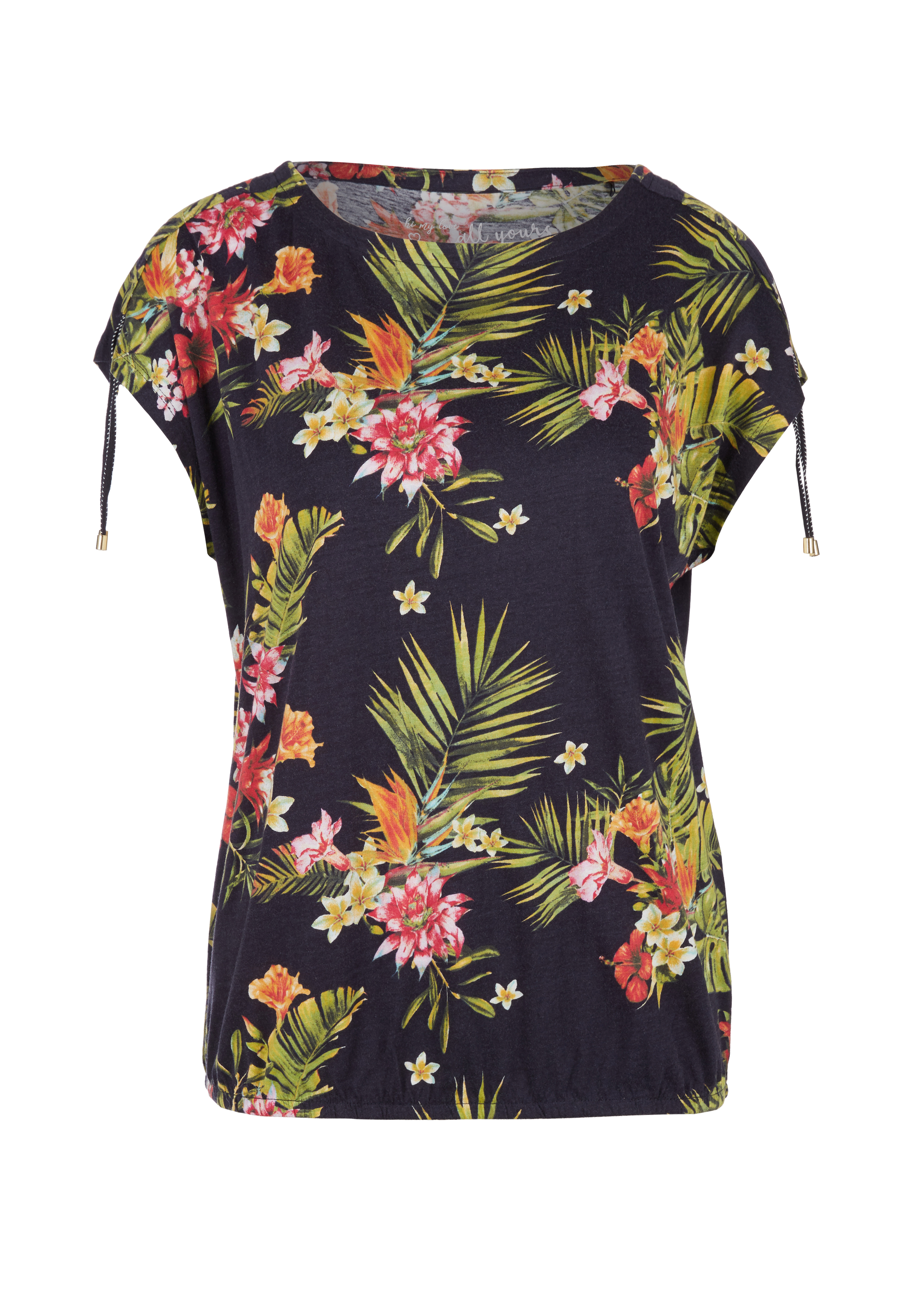 Damen O-Shape-Shirt mit Raffung - navy | www.soliver.de