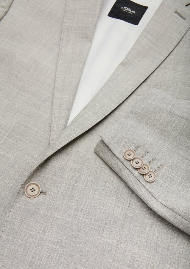 Herren Business Wear | Slim: Sakko aus Schurwoll-Blend - OE61638