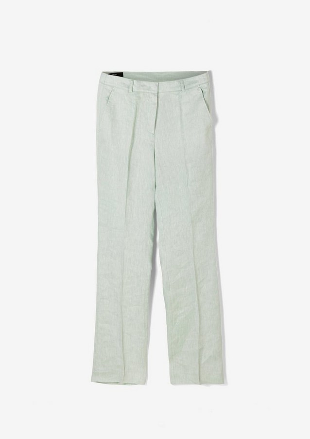 Femmes Pantalons | Regular Fit : pantalon en lin Straight leg - NX65016