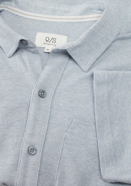 Hommes Chemises | Extra Slim Fit : chemise à manches courtes en maille piquée - EZ28820