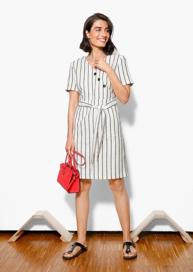 Women Dresses | Linen blend dress - GQ25548
