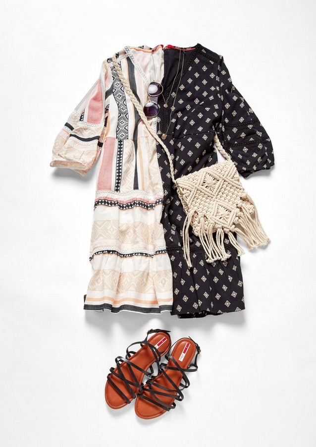 Femmes Robes | Robe à volants en dentelle crochetée - JC47088