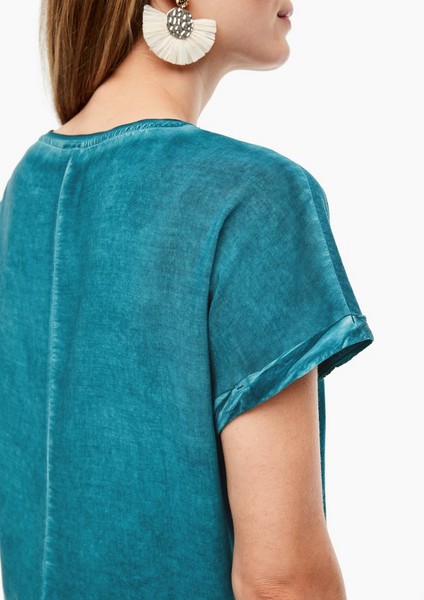 Damen Shirts & Tops | Fabric Mix-Shirt mit Wascheffekt - RV16740