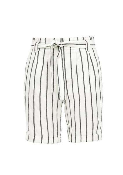 Femmes Pantalons | Regular Fit : bermuda en lin mélangé - FU08806